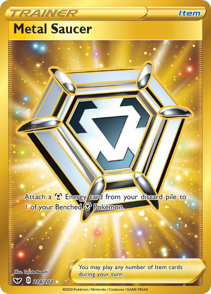 Metal Saucer — illustrated card