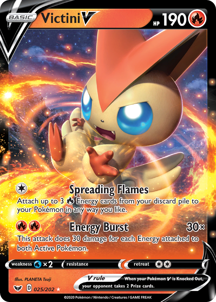 Victini V — illustrated card