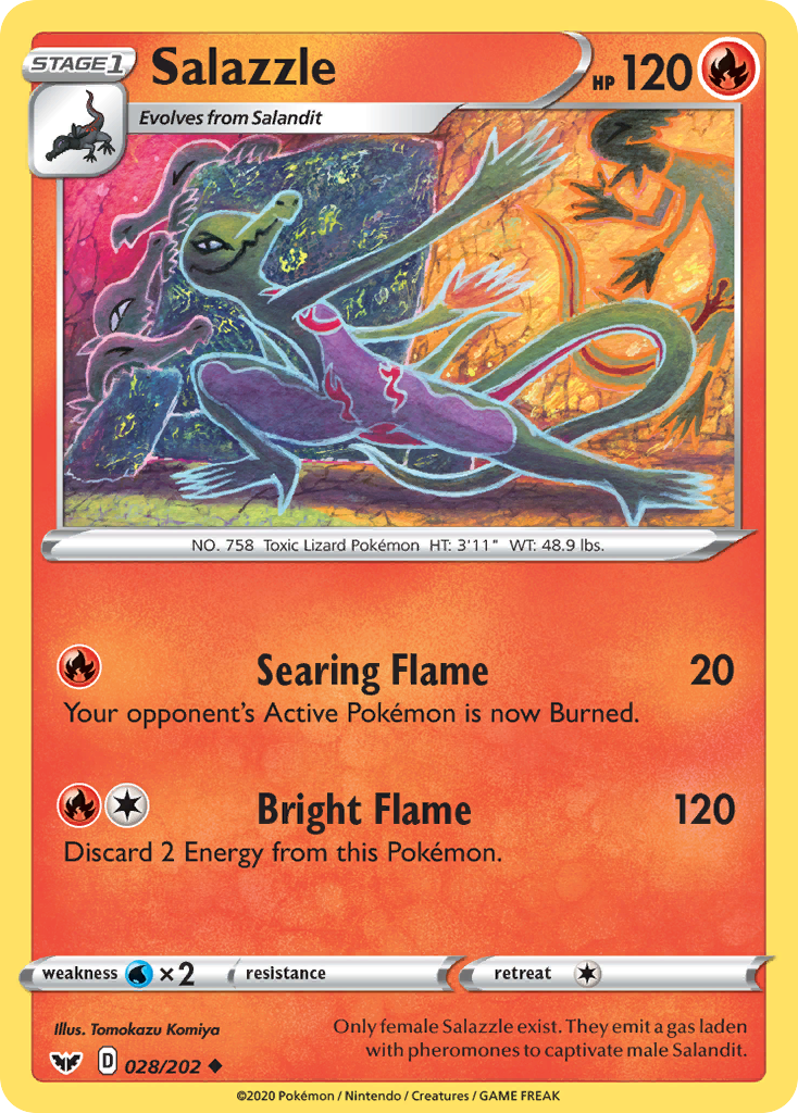 Salazzle — illustrated card