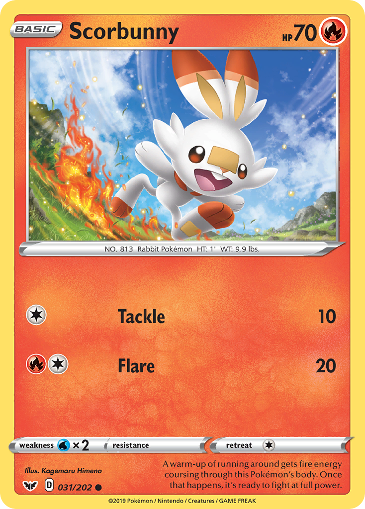 Scorbunny — illustrated card