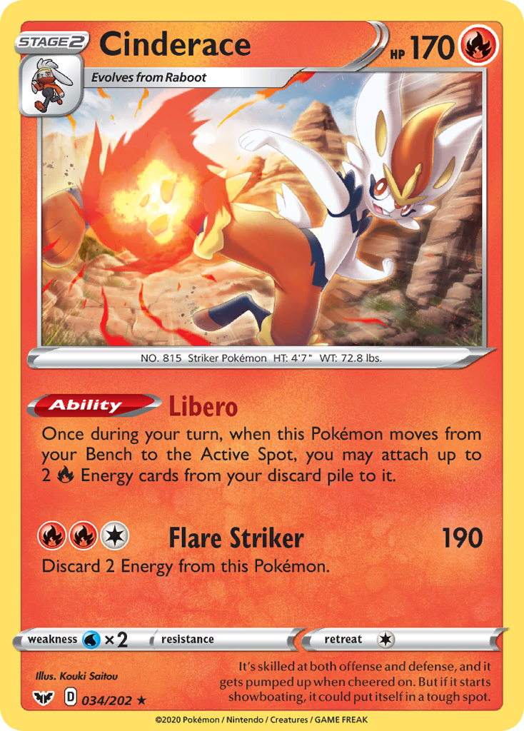 Cinderace — illustrated card