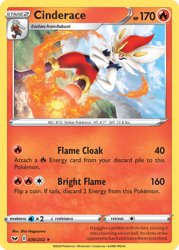 Cinderace — illustrated card