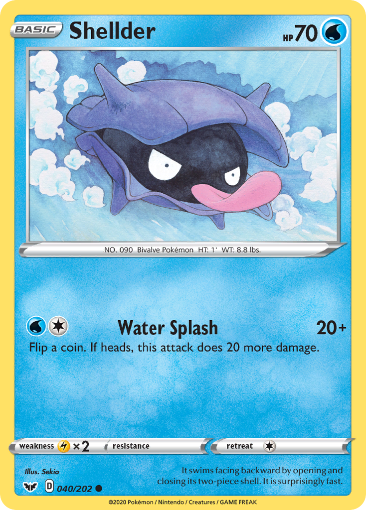 Shellder — illustrated card