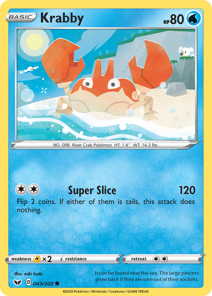 Krabby — illustrated card