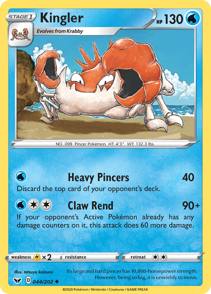 Kingler — illustrated card