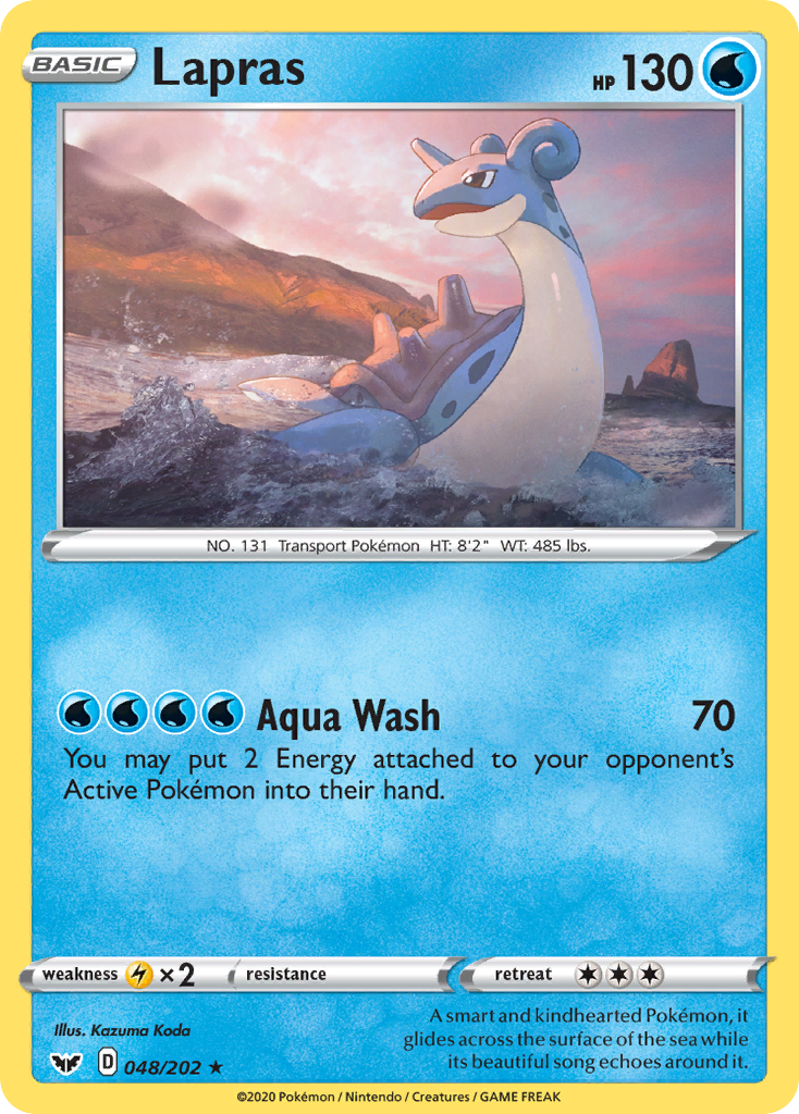 Lapras — illustrated card