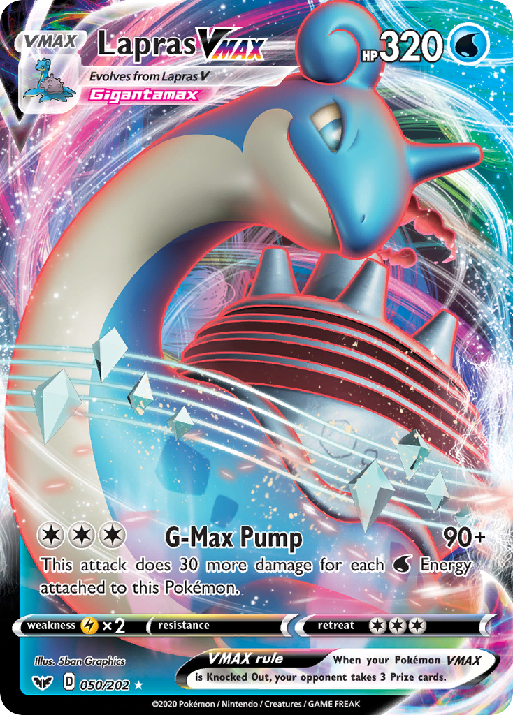 Lapras VMAX — illustrated card