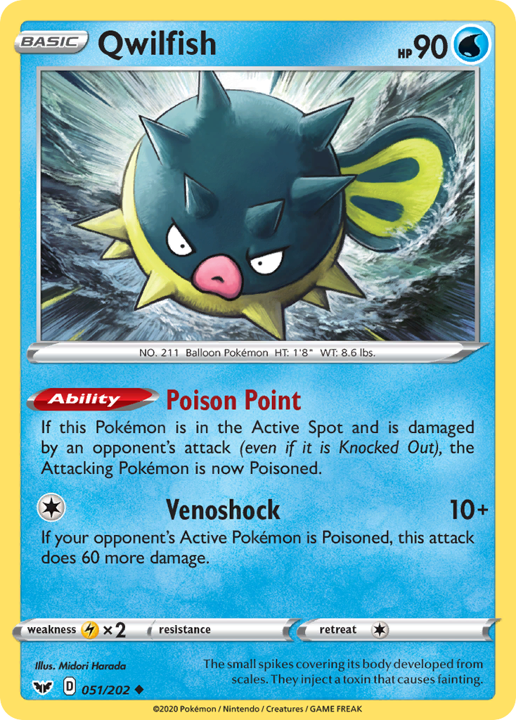 Qwilfish — illustrated card