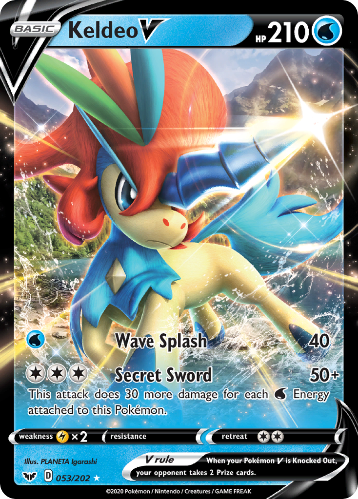 Keldeo V — illustrated card