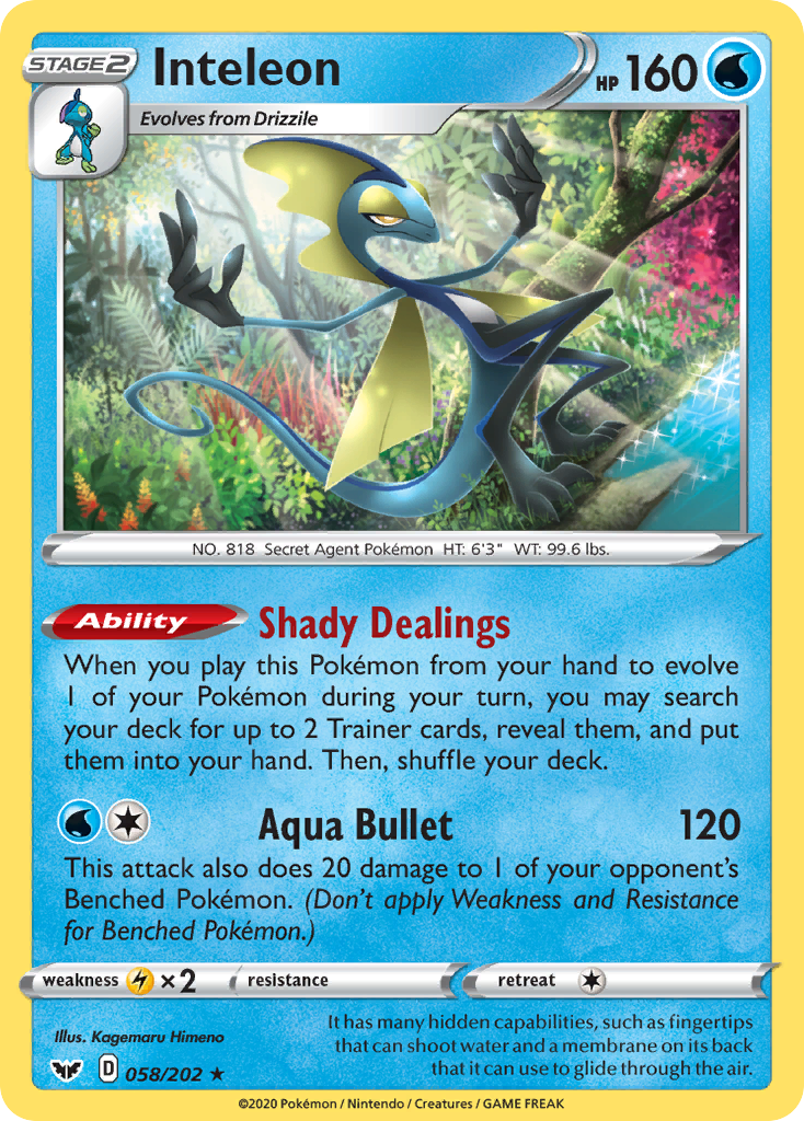 Inteleon — illustrated card