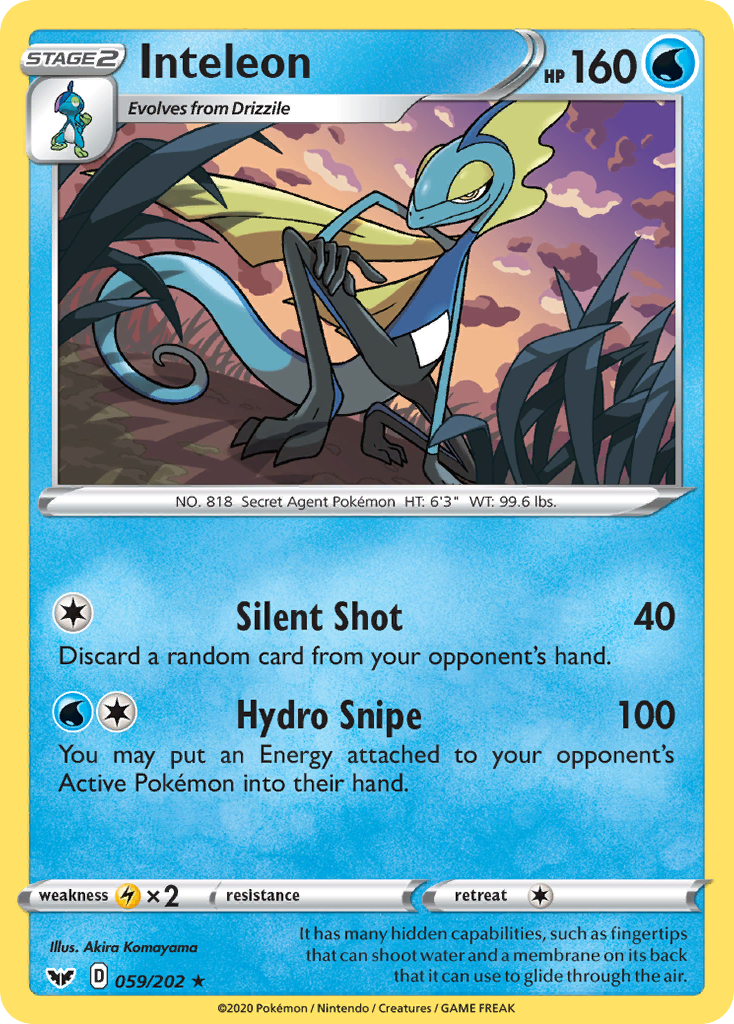 Inteleon — illustrated card