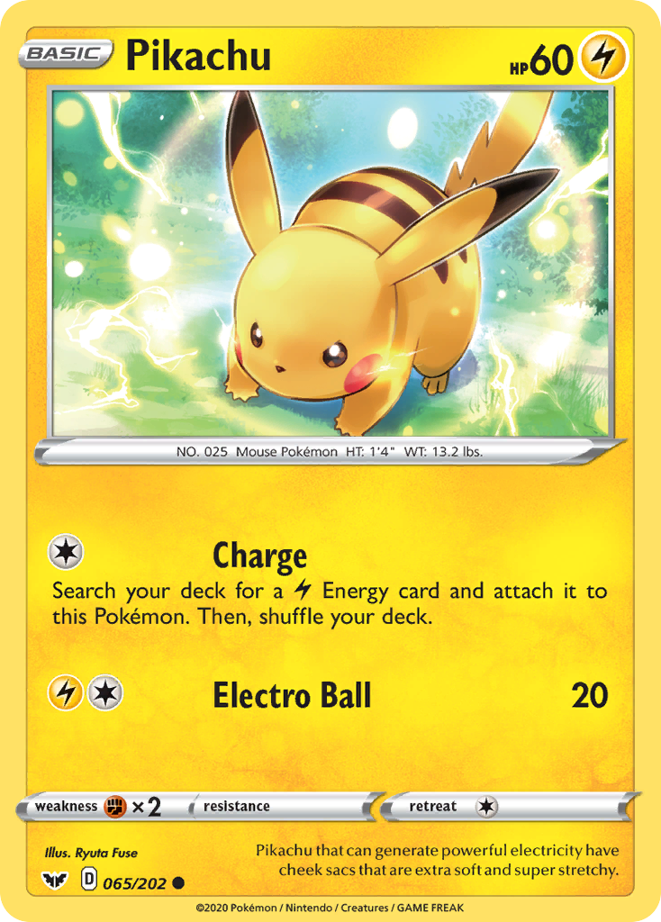 Pikachu — illustrated card