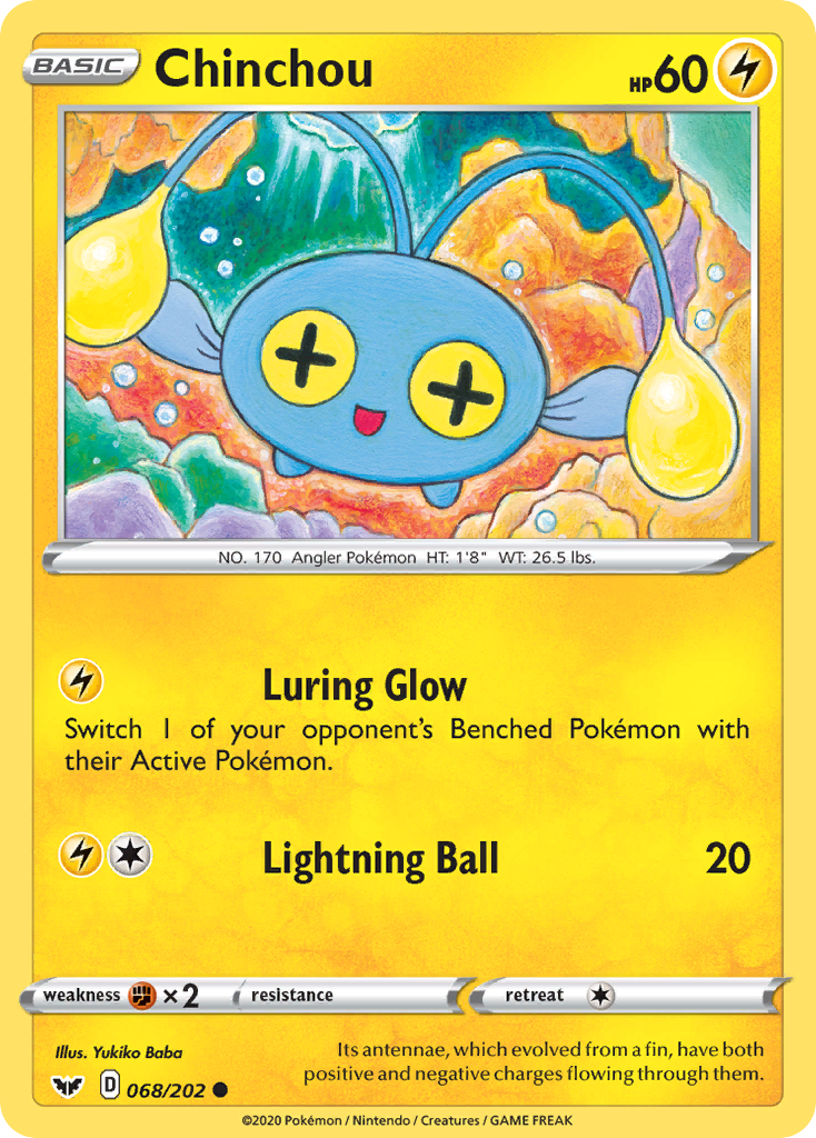 Chinchou — illustrated card