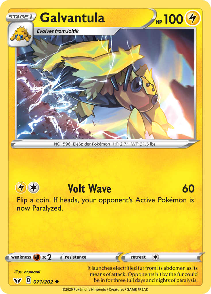Galvantula — illustrated card