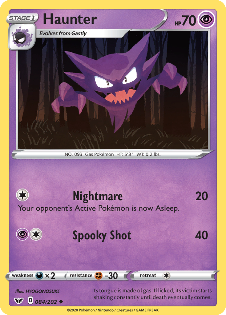 Haunter — illustrated card