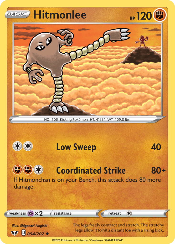 Hitmonlee — illustrated card