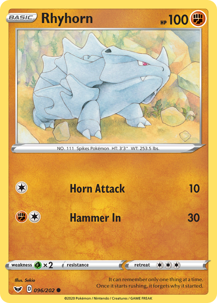 Rhyhorn — illustrated card