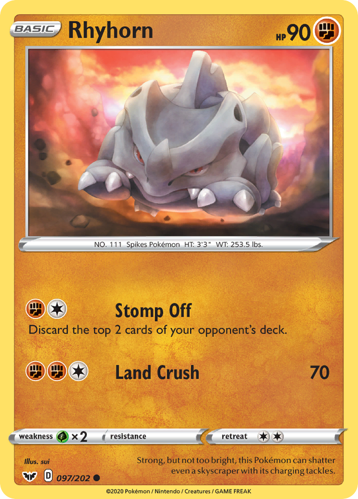 Rhyhorn — illustrated card