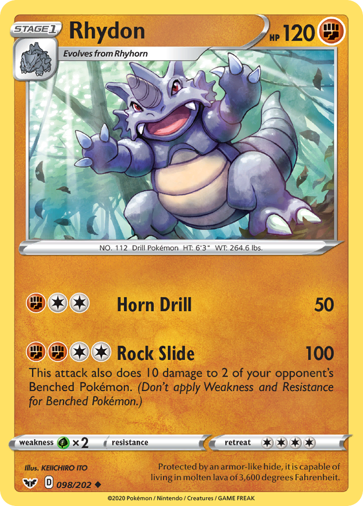 Rhydon — illustrated card