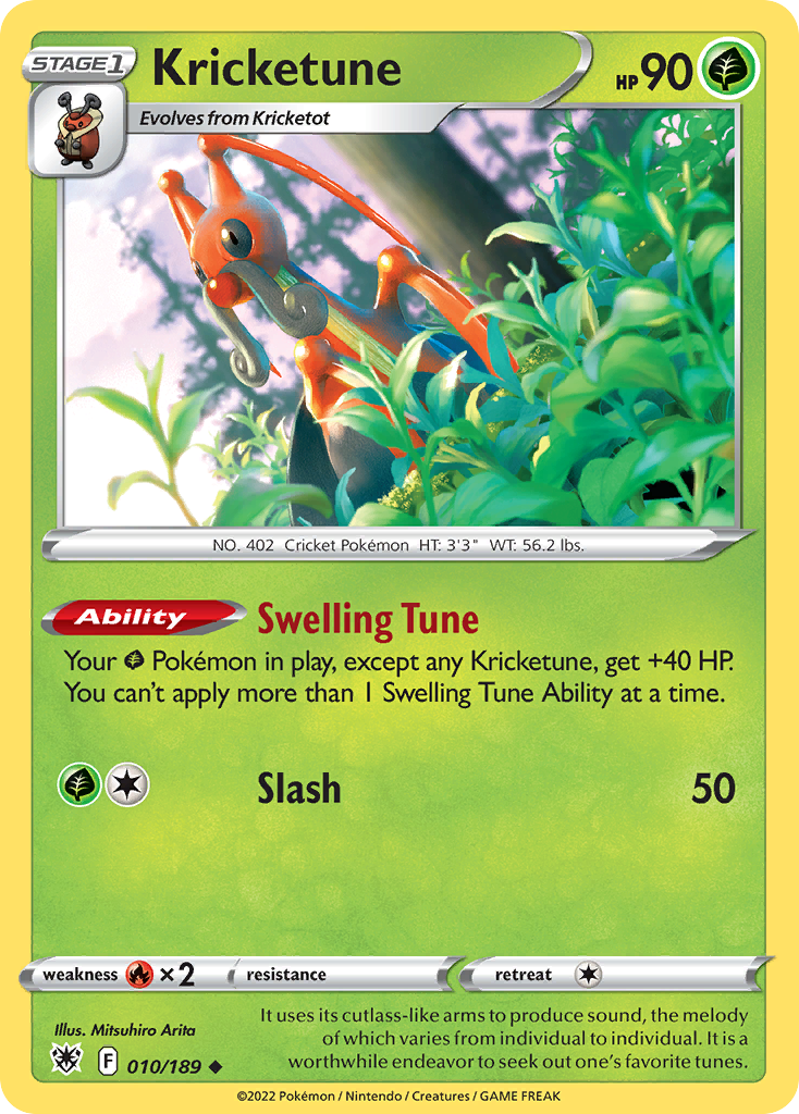 Kricketune — illustrated card