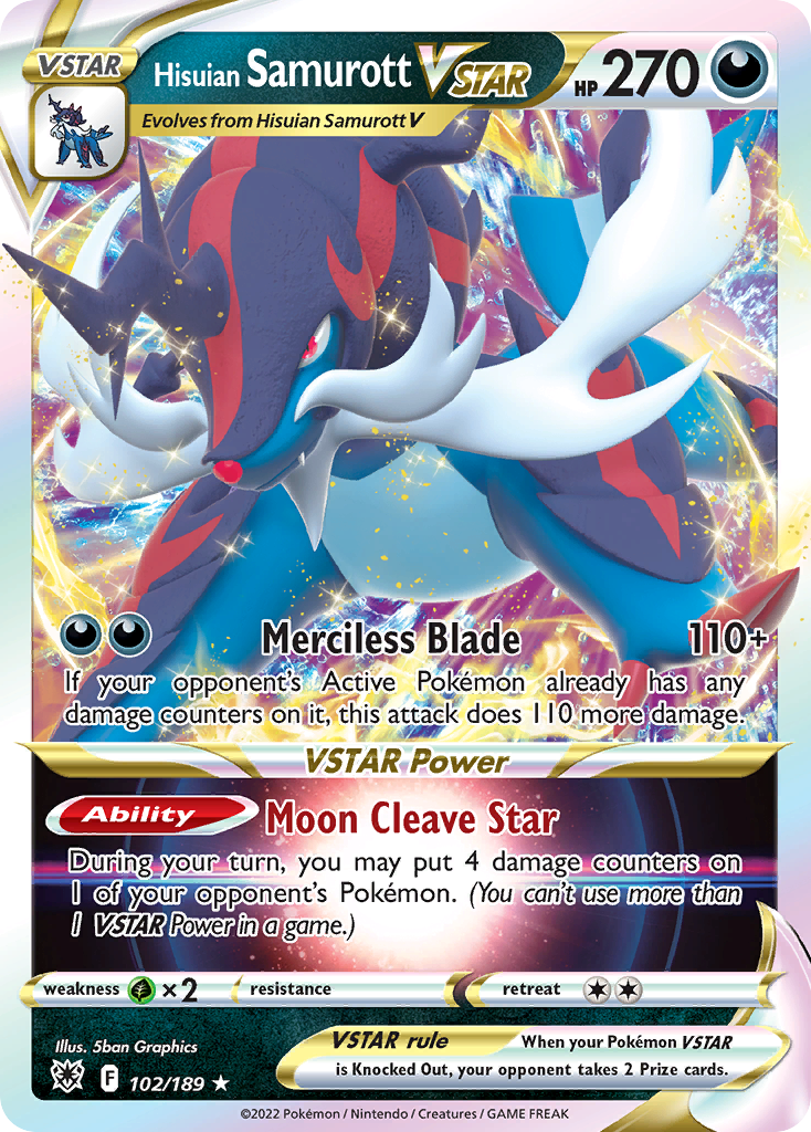 Hisuian Samurott VSTAR — illustrated card