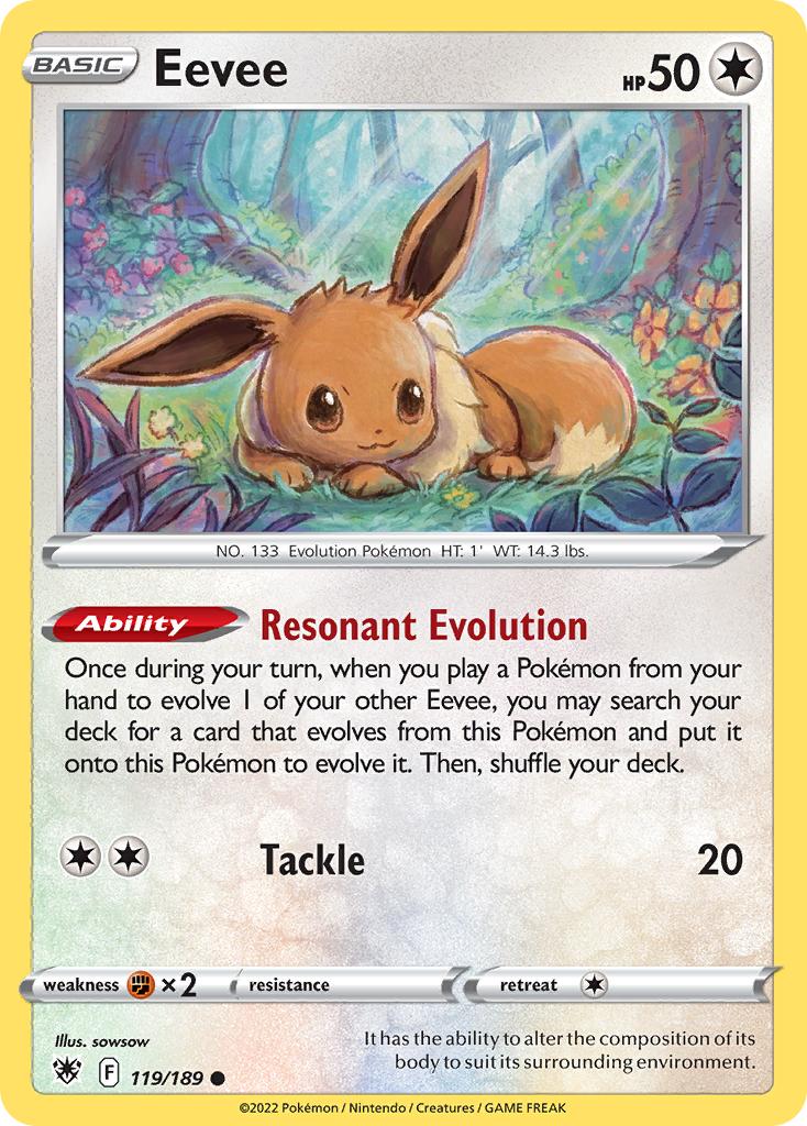 Eevee — illustrated card