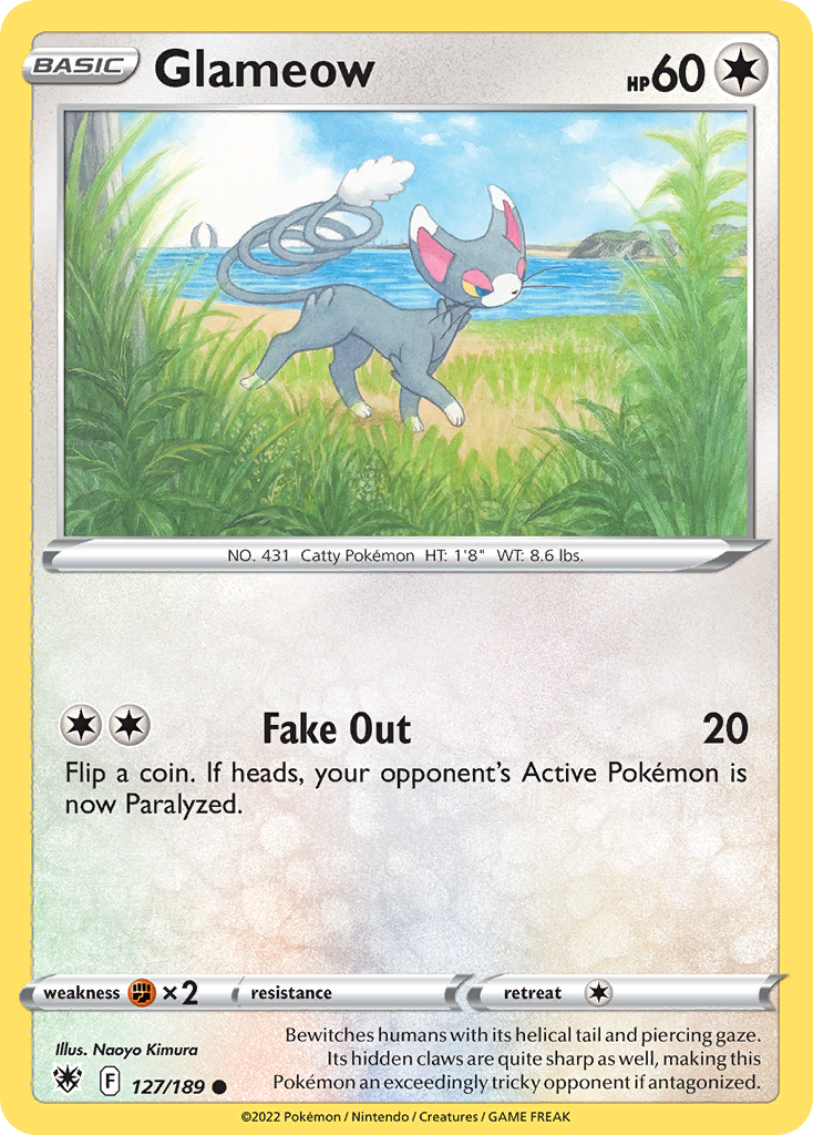 Glameow — illustrated card