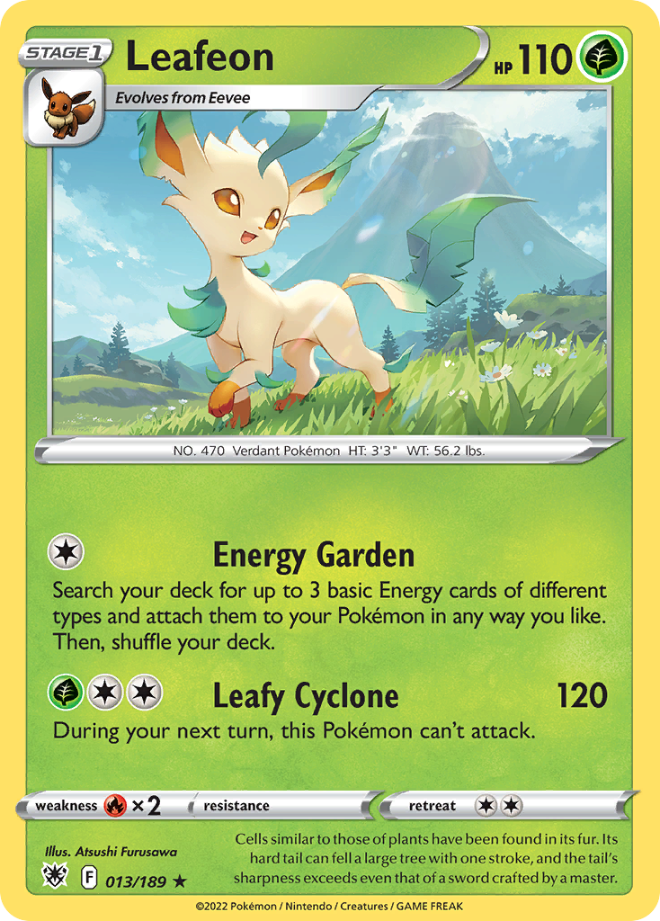 Leafeon — illustrated card