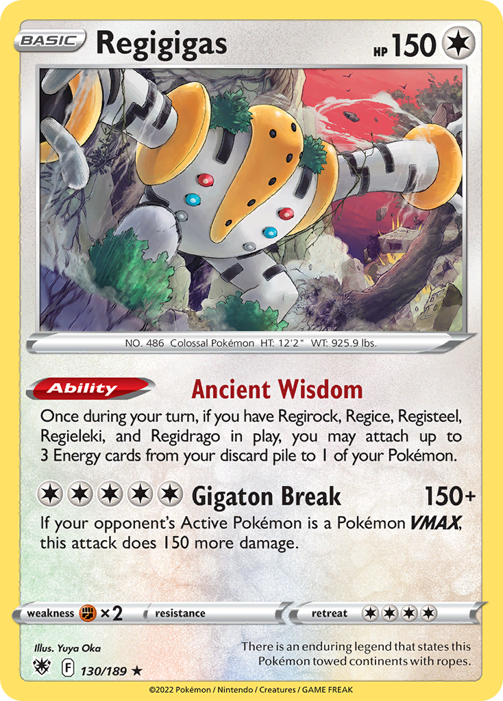 Regigigas — illustrated card
