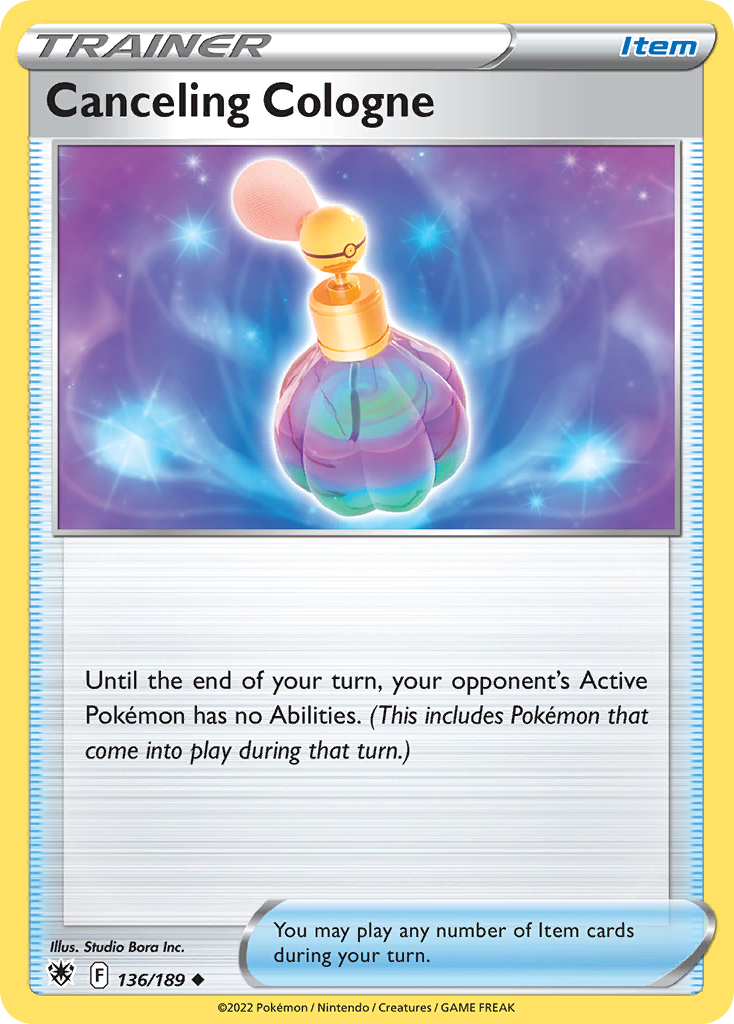 Canceling Cologne — illustrated card