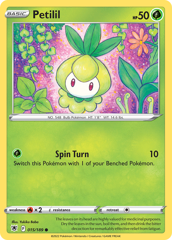 Petilil — illustrated card