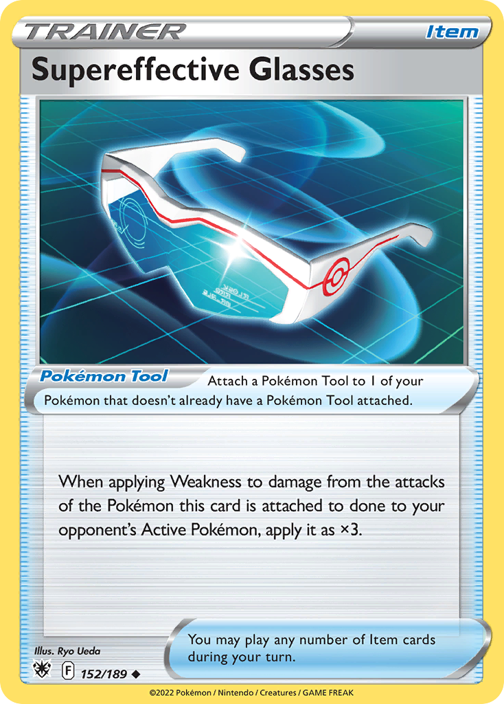 Supereffective Glasses — illustrated card