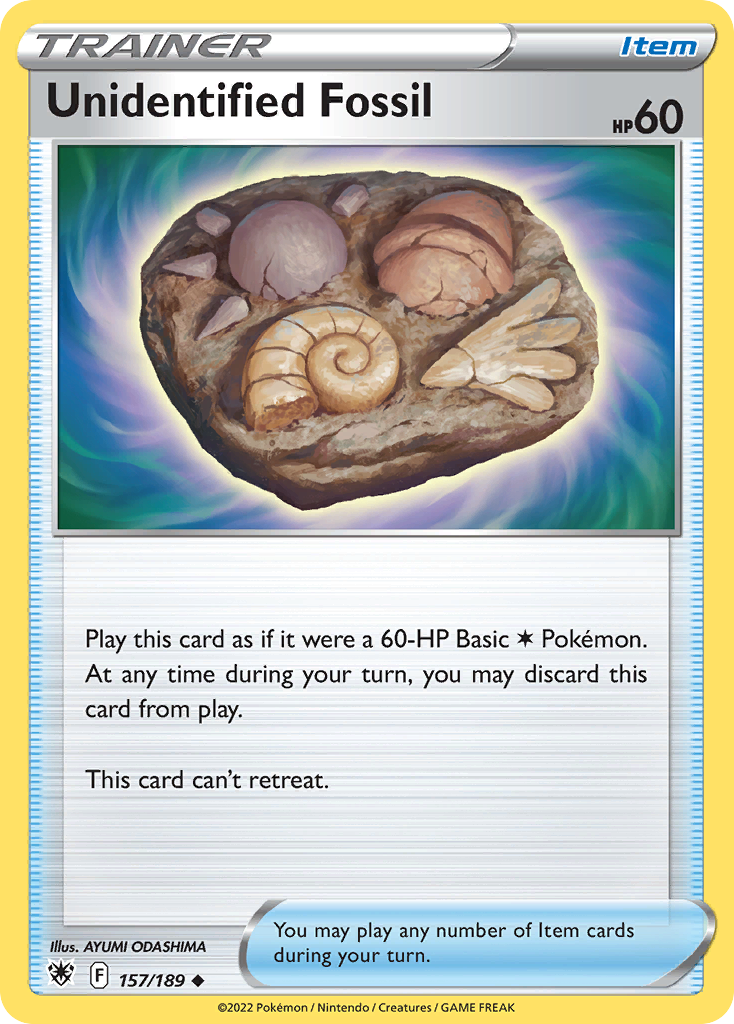 Unidentified Fossil — illustrated card