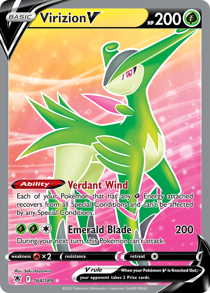 Virizion V — illustrated card