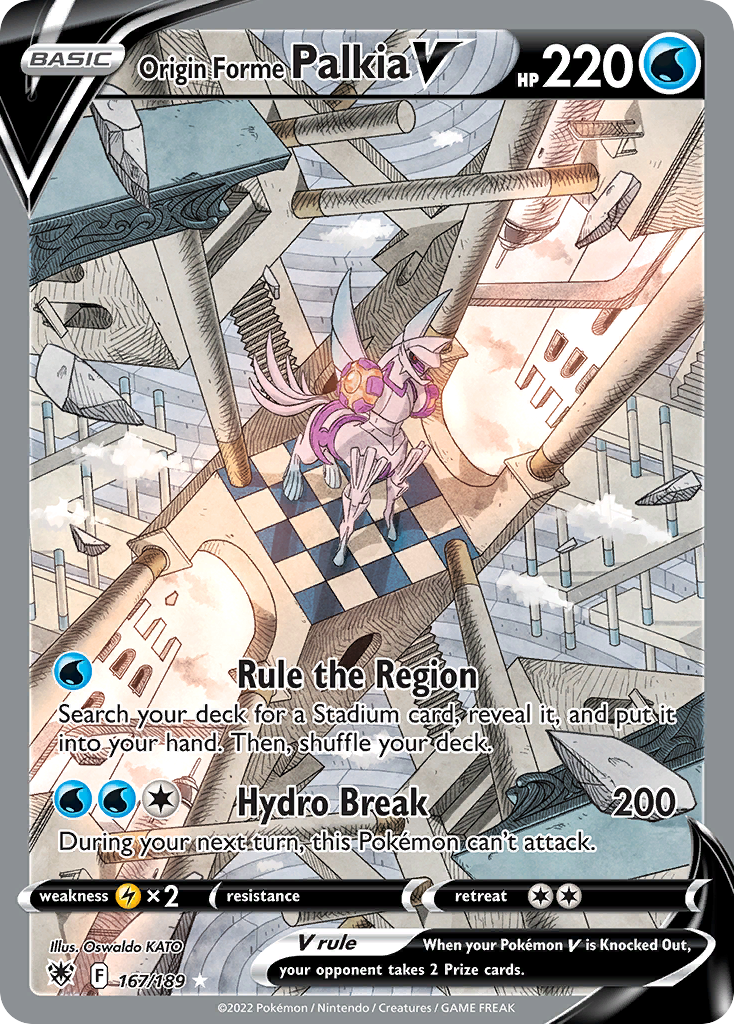 Origin Forme Palkia V — illustrated card