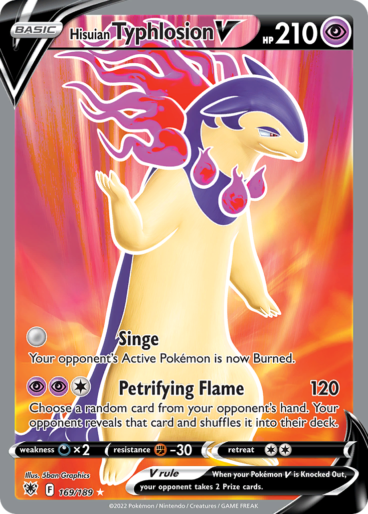 Hisuian Typhlosion V — illustrated card