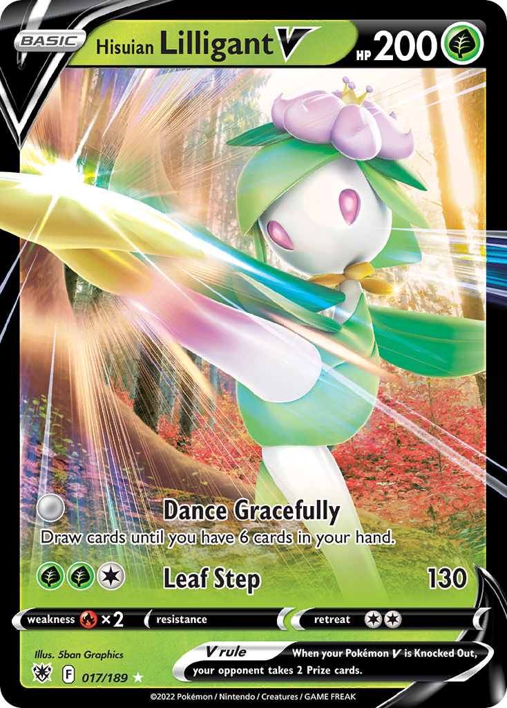 Hisuian Lilligant V — illustrated card