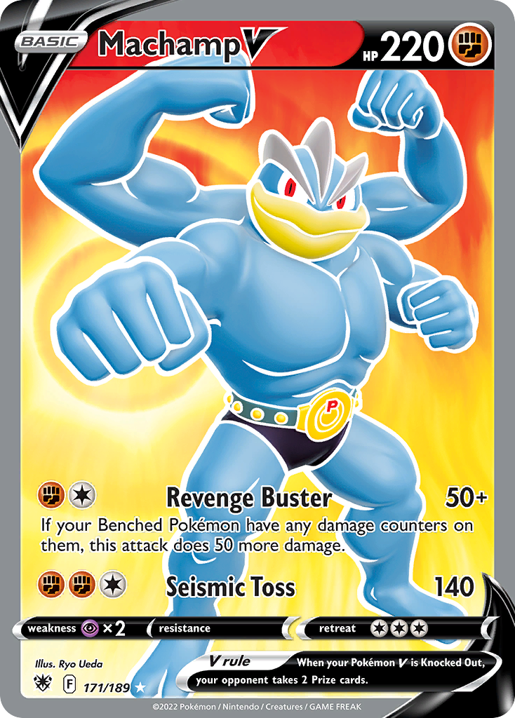 Machamp V — illustrated card