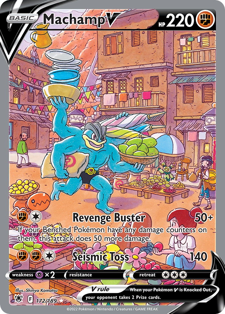 Machamp V — illustrated card