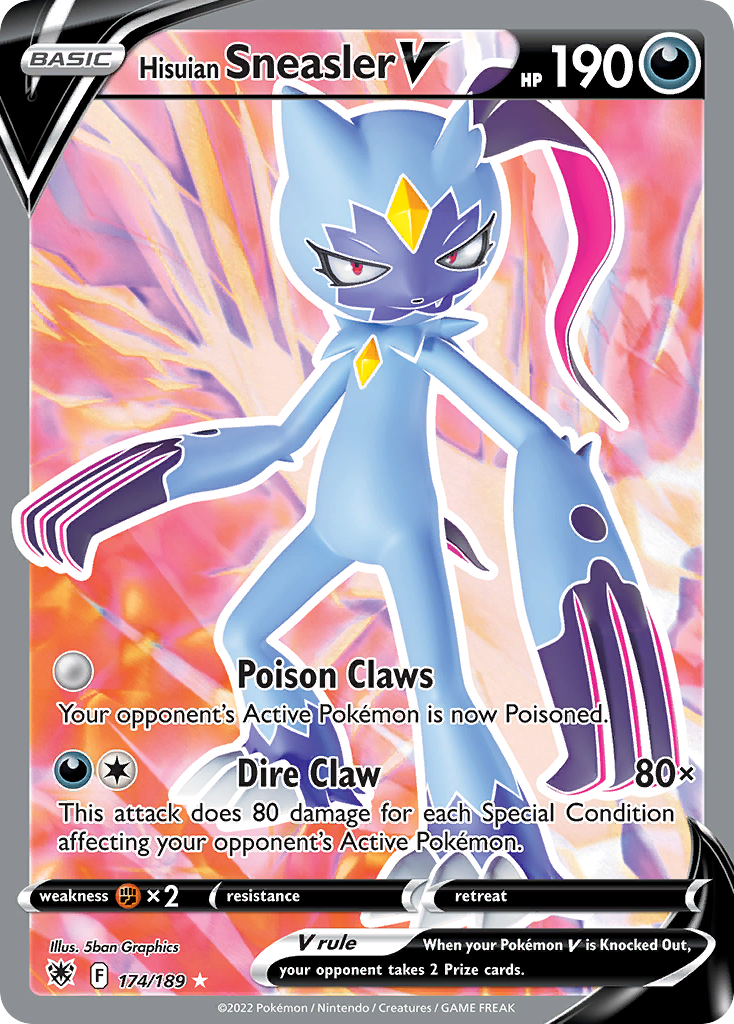 Hisuian Sneasler V — illustrated card