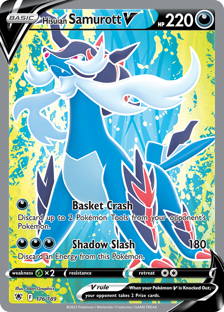 Hisuian Samurott V — illustrated card