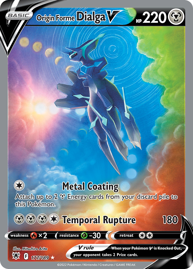 Origin Forme Dialga V — illustrated card