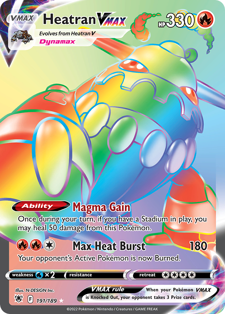 Heatran VMAX — illustrated card
