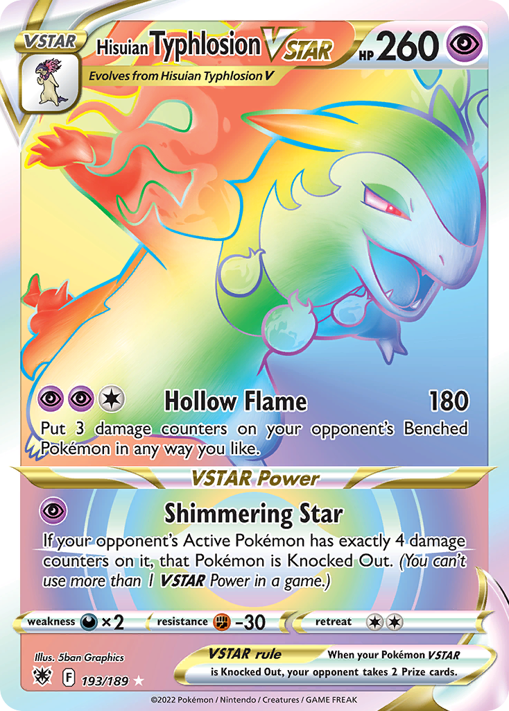 Hisuian Typhlosion VSTAR — illustrated card