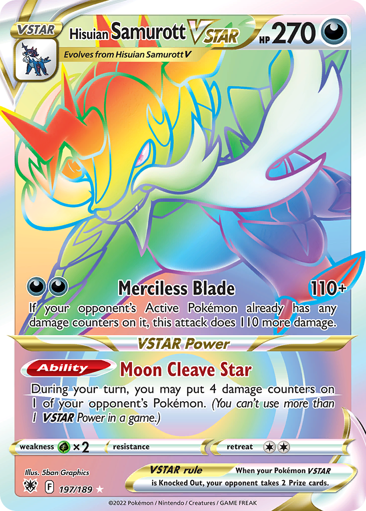 Hisuian Samurott VSTAR — illustrated card