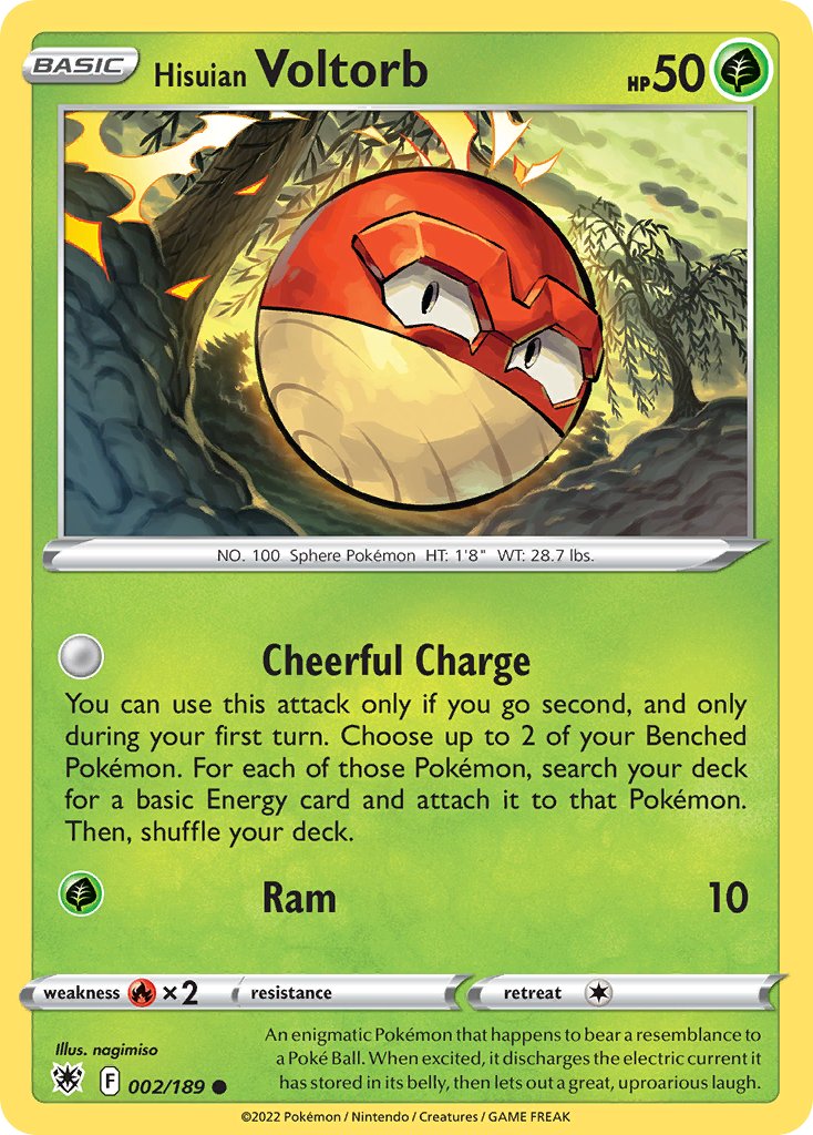 Hisuian Voltorb — illustrated card