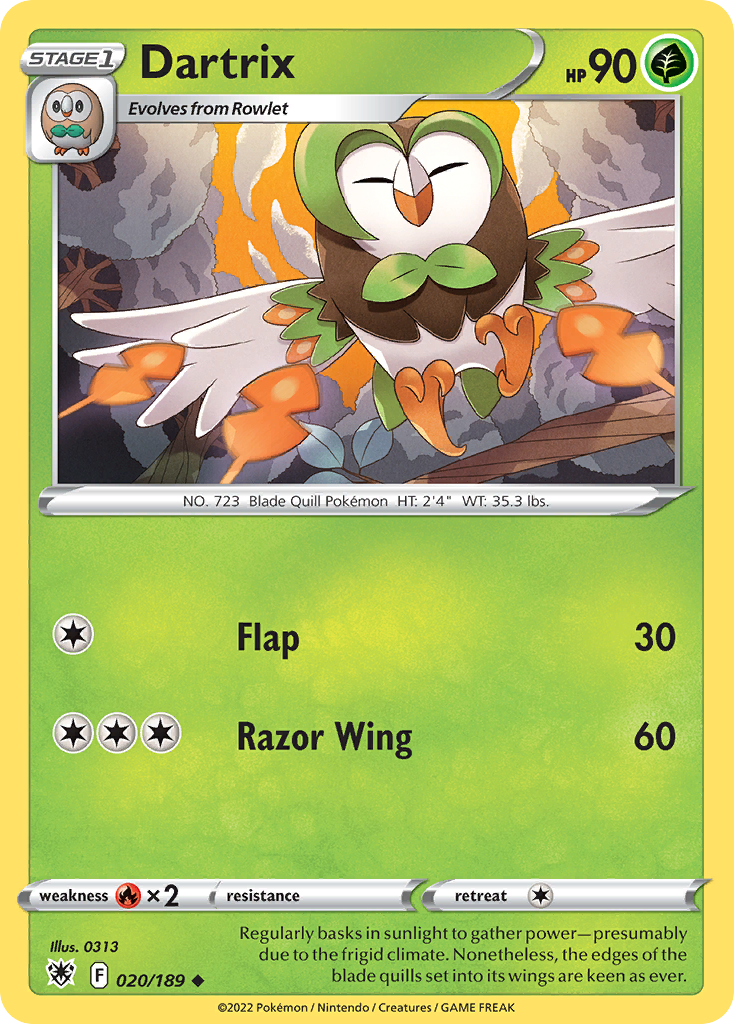 Dartrix — illustrated card