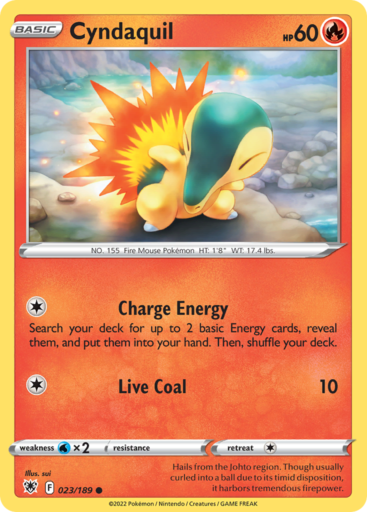 Cyndaquil — illustrated card