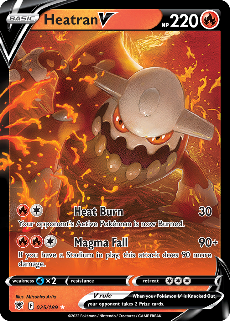 Heatran V — illustrated card