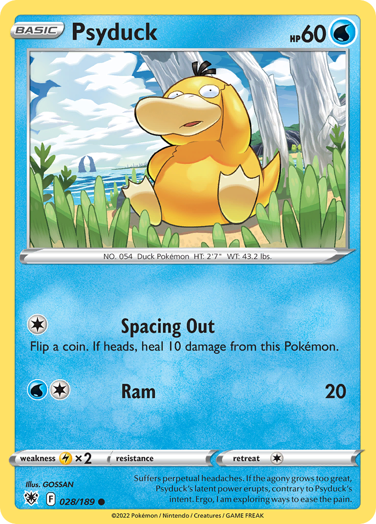 Psyduck — illustrated card